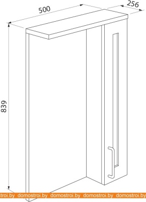 Шкаф с зеркалом IDDIS Sena SEN5000i99 фотография