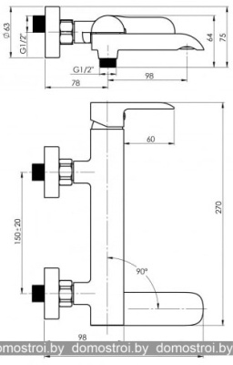 Смеситель Rubineta Ultra-10 U10P08 фотография