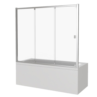 Шторка на ванну GoodDoor SCREEN WTW-120-C-CH 120x140 фотография