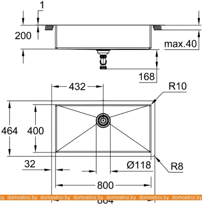 Кухонная мойка Grohe K700 90-S 86,4/46,4 1.0 31580SD1 фотография