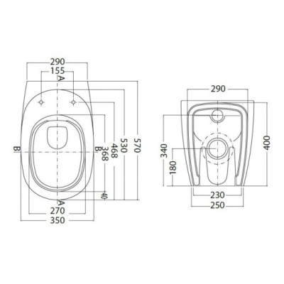 Приставной унитаз Kolo Ego K13020000 Rimfree фотография