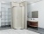 Душевой уголок GoodDoor INFINITY R-90-G-CH 90x90 стекла Grape (без поддона) фотография