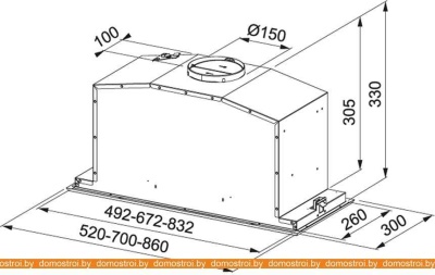 Вытяжка Franke Inca Lux FBI 537 XS/WH 305.0528.071 фотография