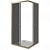 Душевой уголок GoodDoor JAZZE CR-80-B-BR 80x80 стекла коричневые (без поддона) картинка
