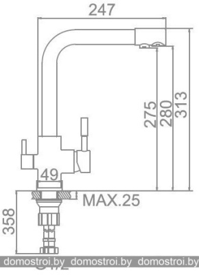 Смеситель Gerhans KK4055-3-23 фотография
