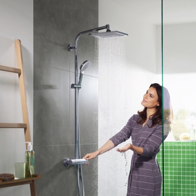 Душевая стойка Hansgrohe Crometta Е 240 1jet Showerpipe [27271000] фотография