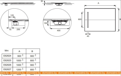 Душевой поддон Jacob Delafon Surface 120x90 E62628-SS2 фотография