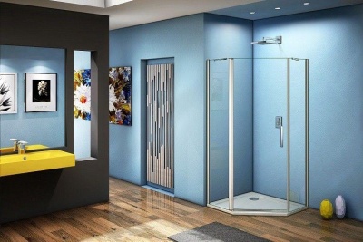 Душевой уголок GoodDoor FANTASY PNT-90-C-CH 90x90 стекла прозрачные (без поддона) фотография