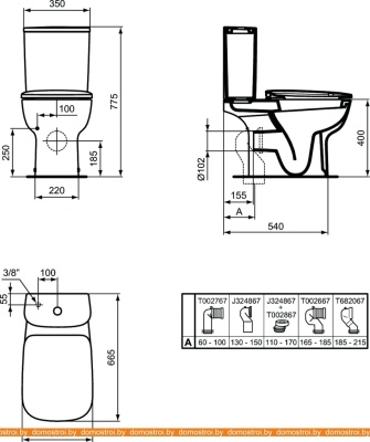 Унитаз Ideal Standard Esedra T283401 фотография