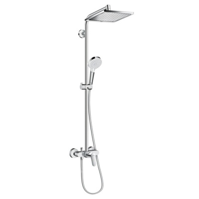 Душевая стойка Hansgrohe Crometta E 240 1jet Showerpipe [27284000] фотография