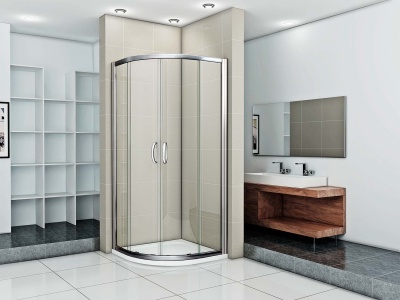Душевой уголок GoodDoor INFINITY R-100-C-CH 100x100 стекла прозрачные (без поддона) фотография