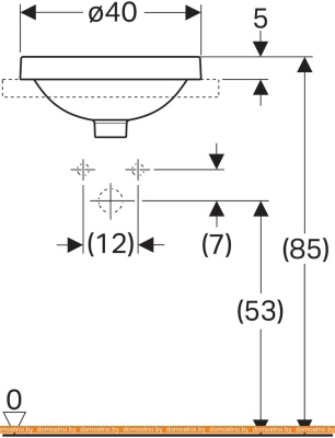 Умывальник Geberit VariForm 500.703.01.2 фотография
