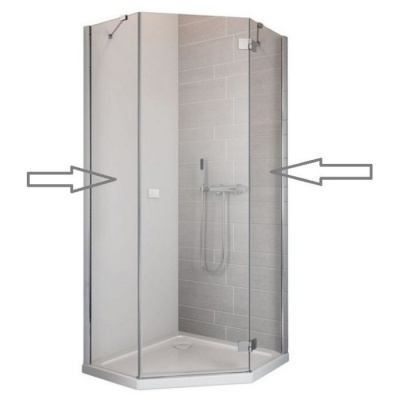 Комплект неподвижных стенок S Radaway Essenza New PTJ 80x100x200 [385054-01-01] фотография