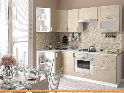 Кухня Vivat Mebel Лофт-03 (cappuccino veralinga) фотография