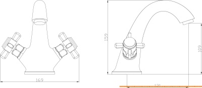 Смеситель Ganzer Otto GZ 15011D (бронзовый) фотография