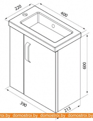 Тумба под умывальник IDDIS TOR40W1i95K фотография