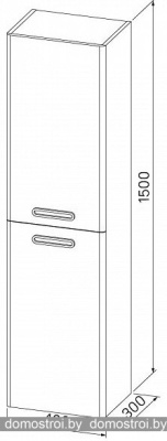 Шкаф-пенал IDDIS BRI40W0i97 фотография