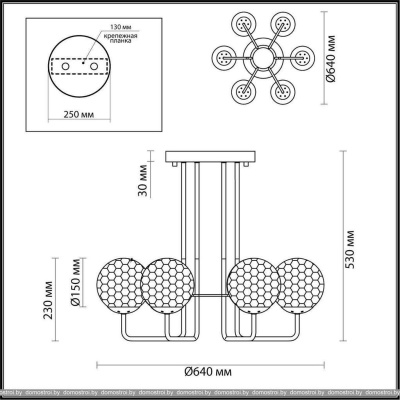 Подвесная люстра Odeon Light Verasa 4982/6C фотография