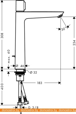 Смеситель Hansgrohe Talis Select E 71752000 фотография