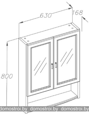 Шкаф Opadiris Клио 00-00000446 (белый) фотография