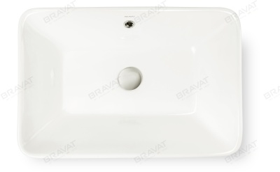 Умывальник накладной Bravat C22206W-ENG фотография