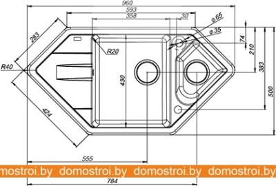 Кухонная мойка IDDIS Vane G V28P965i87 фотография