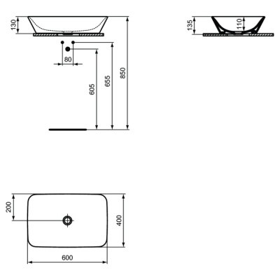 Умывальник Ideal Standard Connect Air E034801 фотография