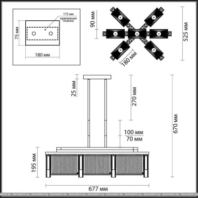 Подвесная люстра Odeon Light Gatsby 4871/7 фотография