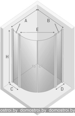 Душевой уголок NEW TRENDY New Soleo 100x100 K-0399 фотография