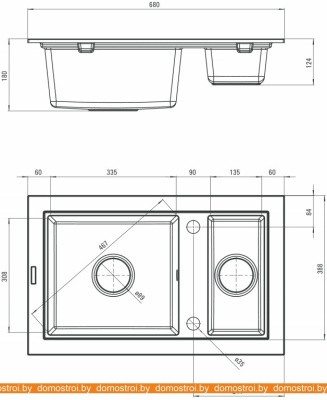 Кухонная мойка Deante Country ZQU 2513 (графитовый) фотография