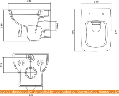 Унитаз Santek Нео Rimless 1.WH.30.2.411 фотография