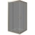 Душевой уголок GoodDoor JAZZE CR-80-B-BR 80x80 стекла коричневые (без поддона) фотография