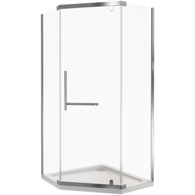 Душевой уголок GoodDoor ORION PNT-100-C-CH 100x100 стекла прозрачные (без поддона) фотография