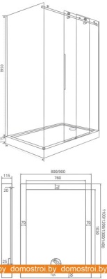 Душевой уголок Good Door Puerta WTW+SP 140x90 (прозрачное/хром) фотография