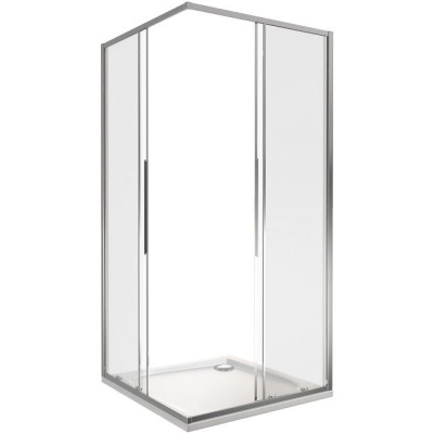 Душевой уголок GoodDoor IDEA CR-100-C-CH 100x100 стекла прозрачные (без поддона) фотография