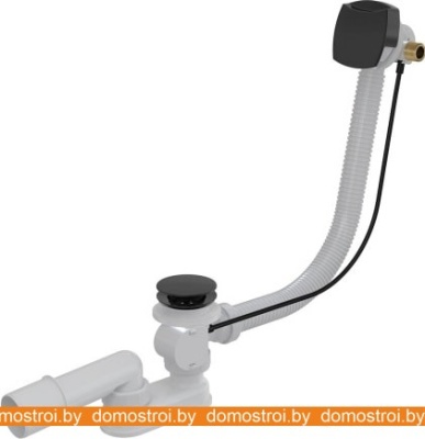 Сифон с переливом Alcaplast A564Black фотография