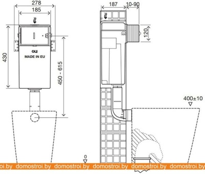 Система инсталляции OLI Quadra Plus механика фотография