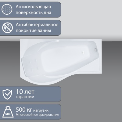 Акриловая ванна Triton Мишель 170x96 правая фотография