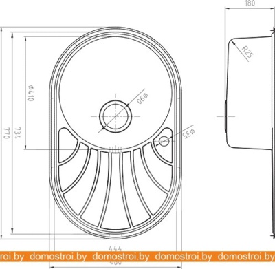Кухонная мойка IDDIS Suno SUN77SLi77 фотография