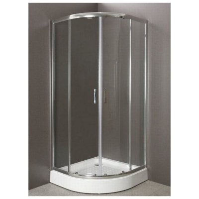 Душевой уголок BelBagno UNO-R-2-80-C-Cr прозрачное стекло 80x80 фотография