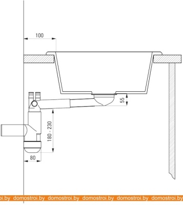 Кухонная мойка Deante Eridan ZQE G103 (графитовый металлик) фотография