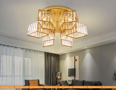 Потолочная люстра Ambrella light Traditional TR5211/6 GD/CL фотография