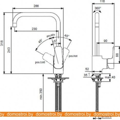 Смеситель Ideal Standard Ceraplan III B0725AA фотография