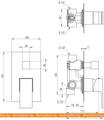 Смеситель Deante Anemon Bis BBZ N44P фотография