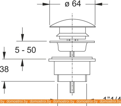 Донный клапан Bonomini 0961OT54S7 фотография