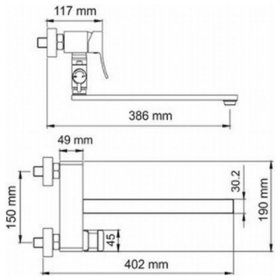 Смеситель WasserKraft Aller White 1062L фотография
