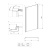 Боковая стенка Deante Cynia KTC 031S 90*200см фотография Боковая стенка Deante Cynia KTC 031S 90*200см фотография