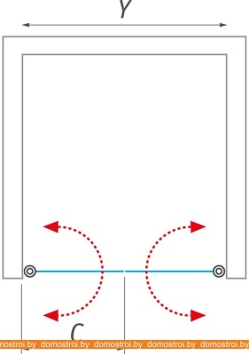 Душевая дверь Roth Lega Lift Line LZCN2/100 (хром/прозрачное) фотография