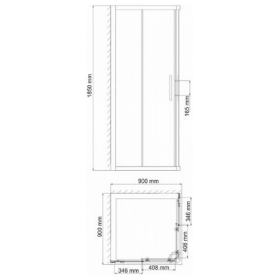 Душевой уголок WasserKraft Amper 29S03 90x90 фотография