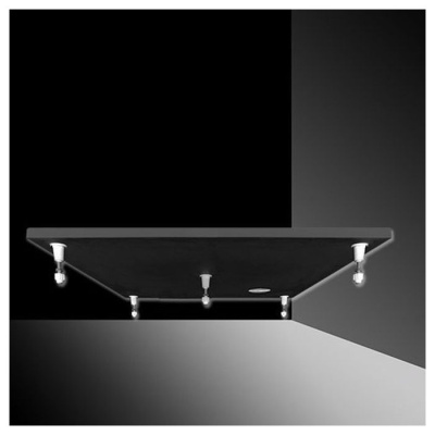 Мраморный душевой поддон Roltechnik RONDO BLACK 100x100x5 фотография